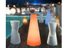 TIFFANY RGB LED világító színváltós magas bárasztalláb könyöklő asztalbázis 110h cm