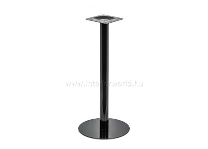 C47 fekete acél bárasztalláb könyöklő asztalbázis 110h cm
