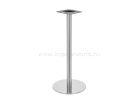 E19 rozsdamentes acél könyöklő asztalbázis bárasztalláb 110h cm