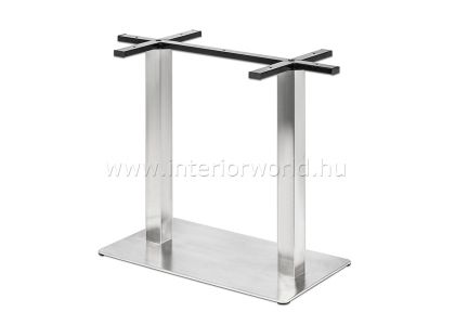 E25 dupla oszlopos acél asztalbázis asztalláb 73h cm