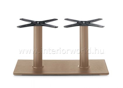 CLEAR dupla oszlopos dohányzóasztalláb asztalbázis 40h cm
