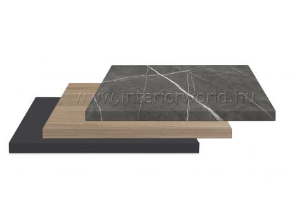 NOBILITATO négyzet alakú melamin asztallap, 25 mm vast.