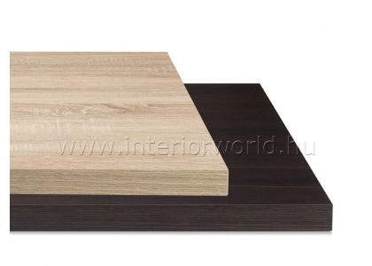 NOBILITATO négyzet alakú melamin asztallap, 38 mm vast.