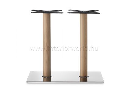 BASIC dupla oszlopos fa asztalbázis asztalláb 73h cm
