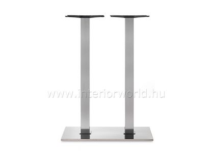 QINOX dupla oszlopos könyöklő bárasztalbázis bárasztalláb 108h cm