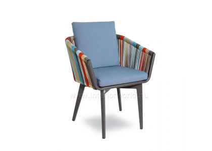IRIDE multicolor fonott kerti karfás szék