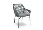 GISELLE NET fémszerkezetes fonott kerti karfás szék