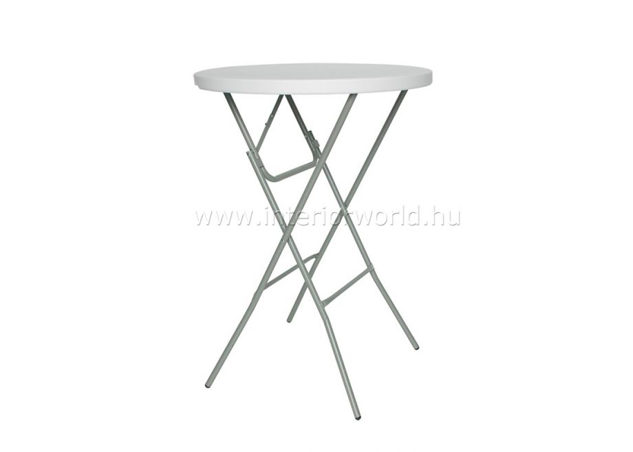 CATERING összecsukható koktél könyöklő asztal, Ø80x110h cm